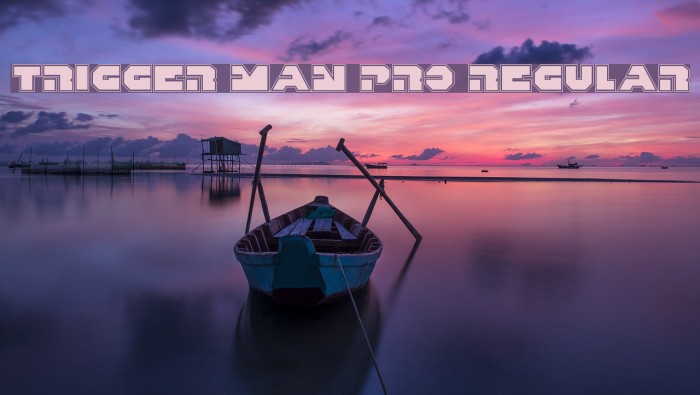Trigger Man Pro Regular Font examples