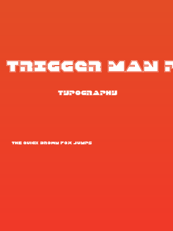 Trigger Man Pro Regular Poster