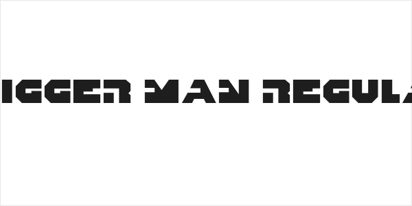 Trigger Man Regular Logo