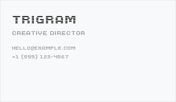 Trigram Business Card
