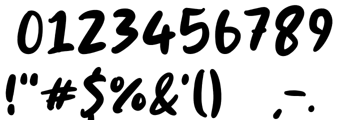 Trikers Font OTHER CHARS