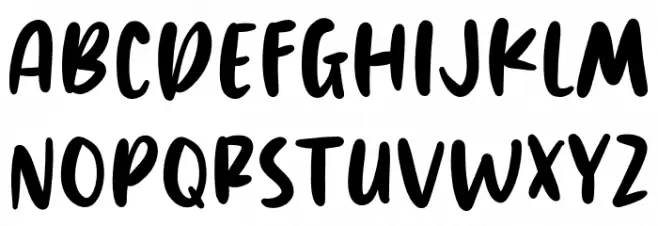 Trikers Schriftart Groß