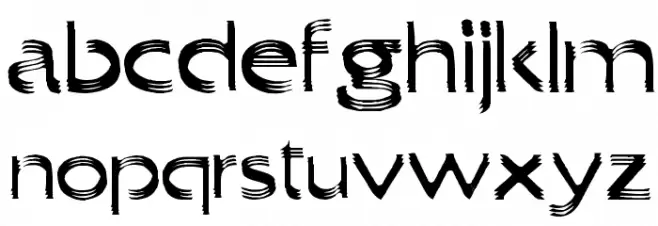Trilayered Font LOWERCASE