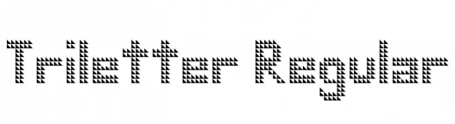 Triletter Regular  Скачать бесплатные шрифты