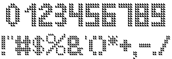 Triletter Regular Font OTHER CHARS