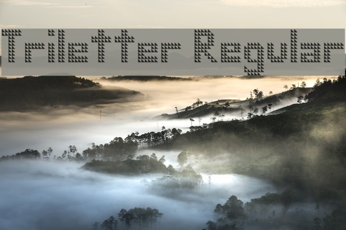 Triletter Regular Font examples