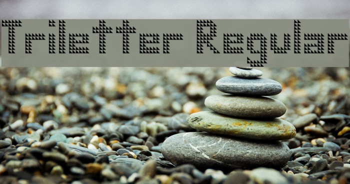 Triletter Regular Font examples