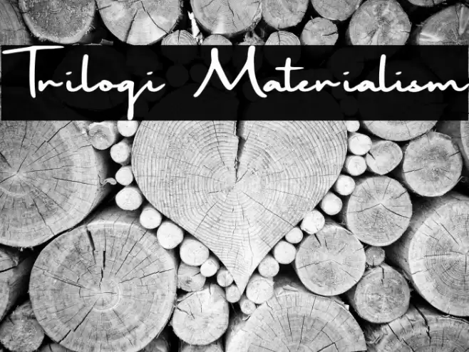 Trilogi Materialism Font examples