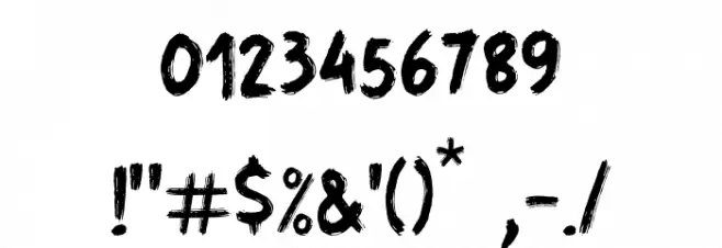 Trincha Font OTHER CHARS