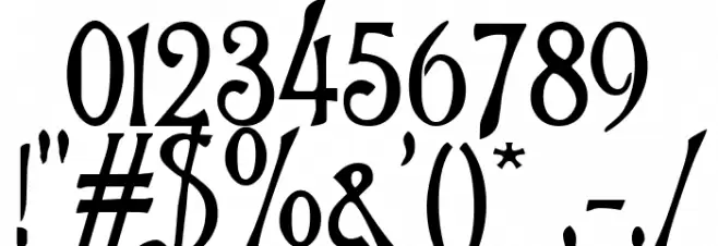 Trinigan FG Font OTHER CHARS