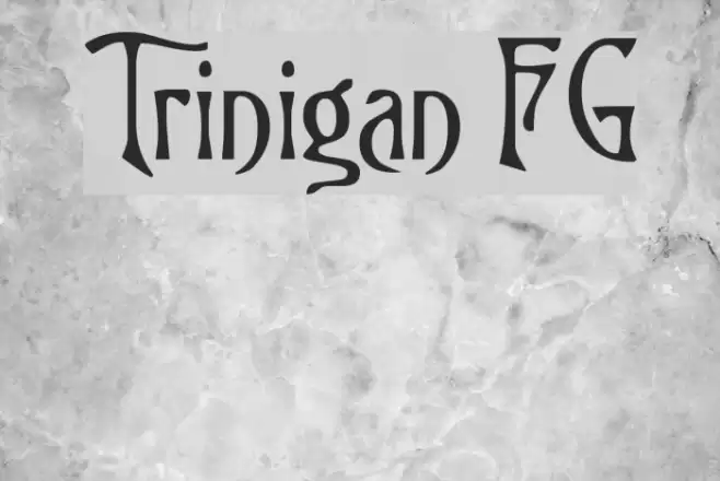 Trinigan FG Font examples