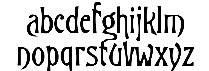 Trinigan FG Font LOWERCASE