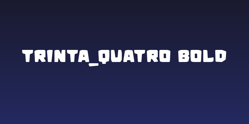 Trinta_quatro Bold Social Header