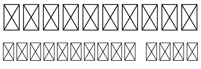 TrinytaRegular Font OTHER CHARS