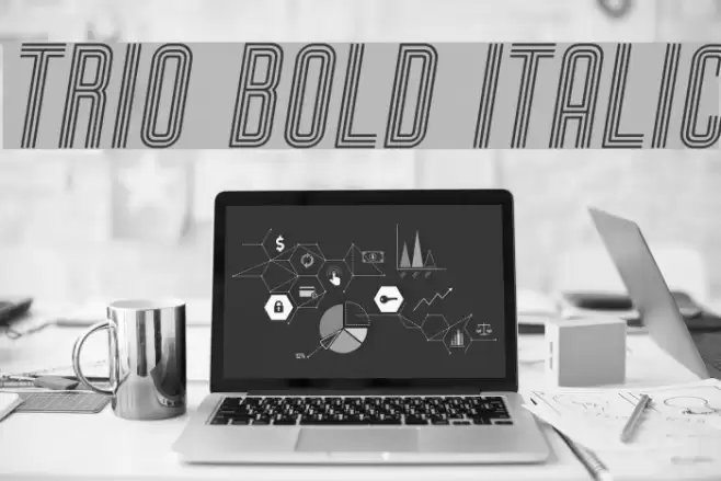 Trio Bold Italic Font examples