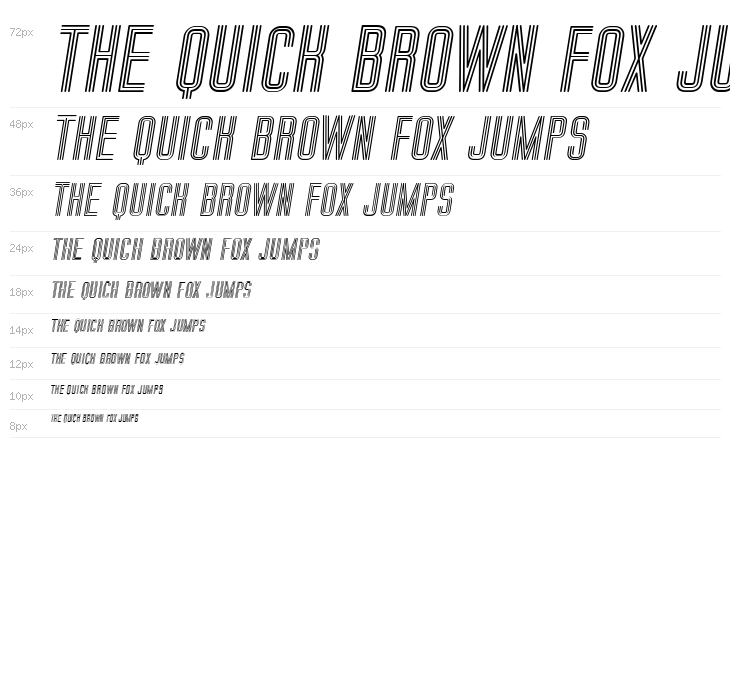 Trio Bold Italic Waterfall