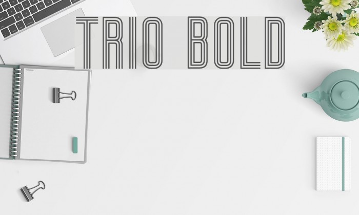 Trio Bold Font examples