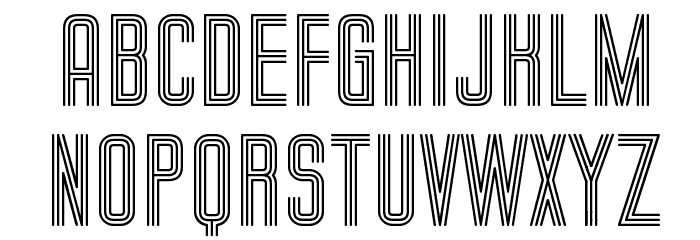 Trio Bold Font LOWERCASE