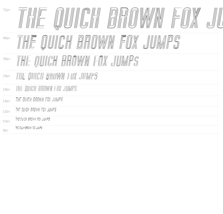 Trio Italic Waterfall