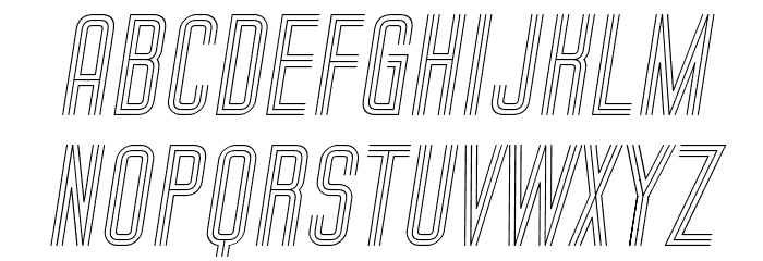 Trio Italic Font LOWERCASE
