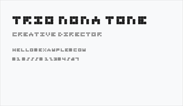 Trio Nona Tone Business Card