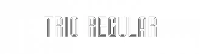 Trio Regular  Fuentes Gratis Descargar