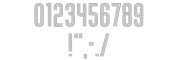 Trio Regular Font OTHER CHARS