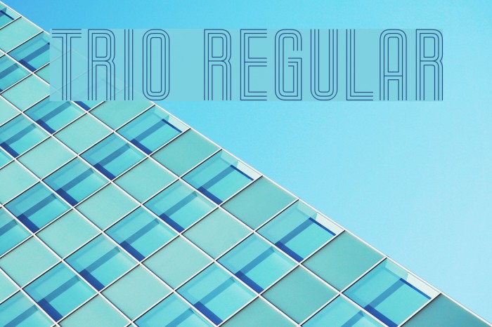 Trio Regular Font examples