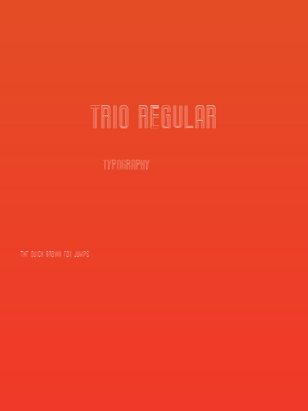 Trio Regular Poster