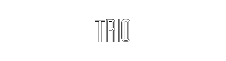 Trio  Frei Schriftart Herunterladen