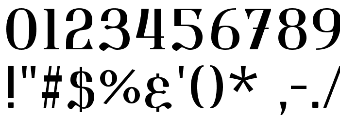Triod Postnaja Font OTHER CHARS