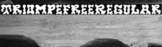 TriompeFree-Regular Schriftart examples