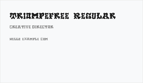 TriompeFree-Regular Business Card