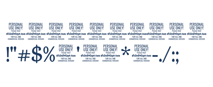 Triorange - Personal Use Medium Other Characters