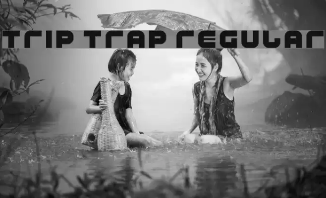 Trip Trap Regular Font examples