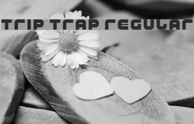 Trip Trap Regular Font examples