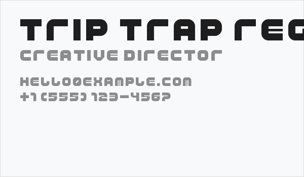 Trip Trap Regular Business Card