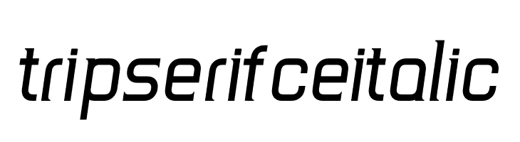 TripSerifCE Italic  フリーフォントのダウンロード