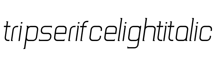 TripSerifCE Light Italic  नि: शुल्क फ़ॉन्ट्स डाउनलोड