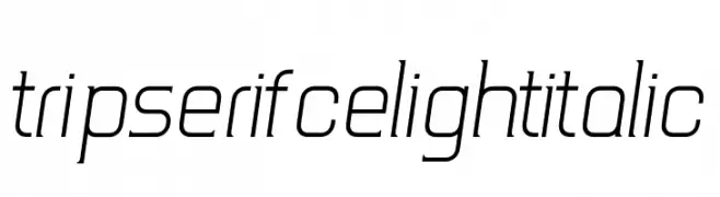 TripSerifCE Light Italic  Frei Schriftart Herunterladen
