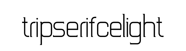 TripSerifCE Light  font caratteri gratis
