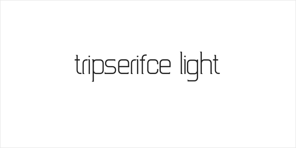 TripSerifCE Light Logo