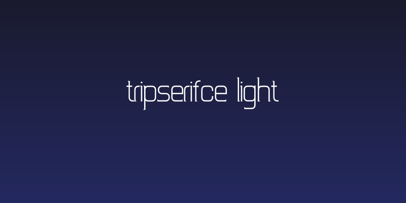 TripSerifCE Light Social Header