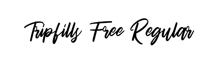 Tripfills Free Regular  لخطوط تنزيل