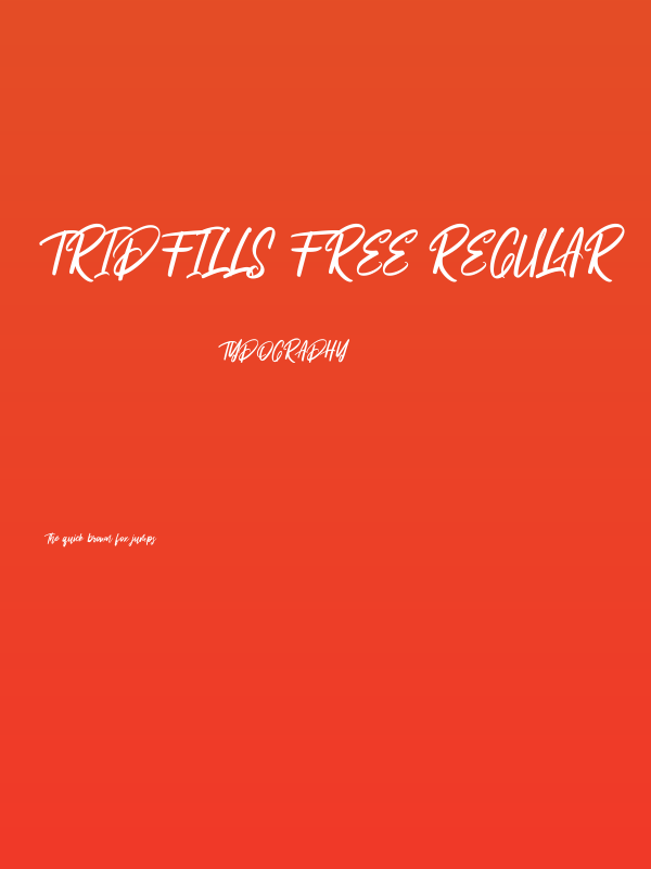 Tripfills Free Regular Poster