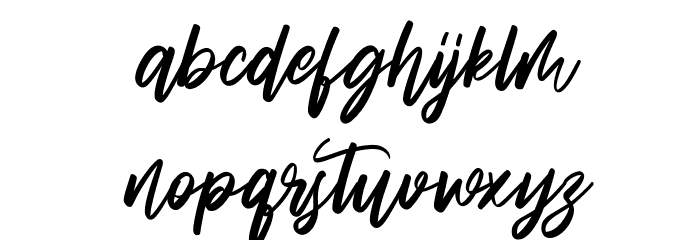 Tripfills Free Regular Font LOWERCASE