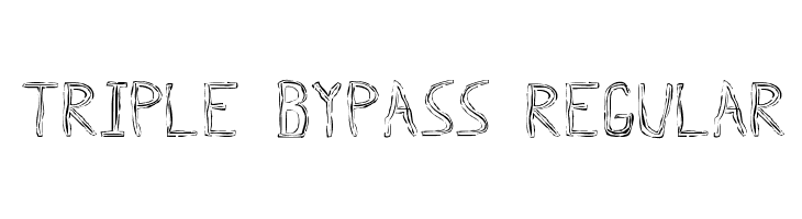 Triple Bypass Regular Font