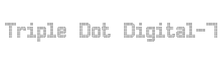 Triple Dot Digital 7 フォント Jp Free Fonts Download