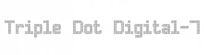 Triple Dot Digital-7  Free Fonts Download