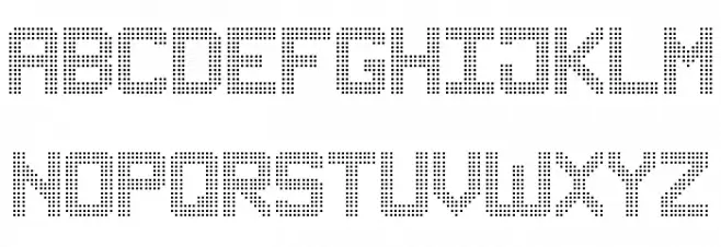 Triple Dot Digital-7 字体 大写